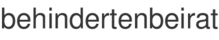 behindertenbeirat